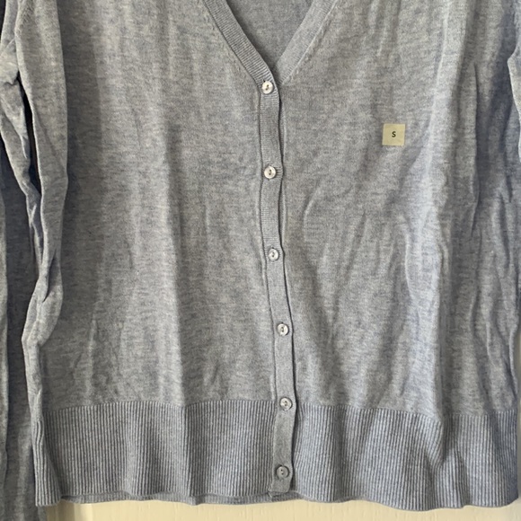 NWT LOFT 100% Cotton V-neck Long Sleeves Knit Cardigan Sweater - Picture 4 of 12